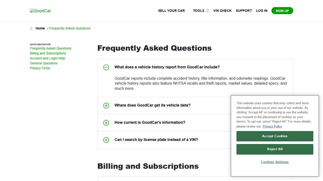 Frequently Asked Questions - GoodCar